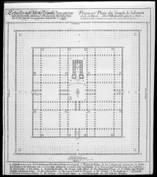 Plan des Tempels von Salomo, Jerusalem, aus 